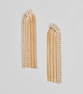 Edgy Sparkle Rhinestone Snake Chain Fringe Earrings